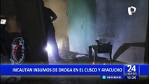 Contra el narcotráfico: incautan insumos para elaboración de droga en Cusco y Ayacucho