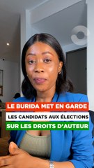 Le BURIDA met en garde les candidats aux élections sur les droits d'auteur