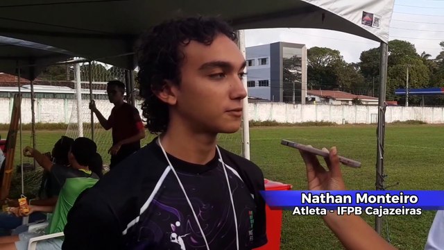 Estudante de jornalismo de São João do Rio do Peixe produz matéria dos jogos Intercampi do IFPB 2023