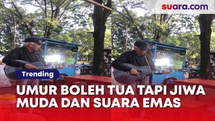 Suara Emas Kakek Paruh Baya ini Bikin Warganet Tercengang, Umur Boleh Tua tapi Jiwa Muda