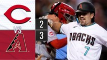 Resumen Rojos de Cincinnati vs Cascabeles de Arizona MLB 24-08-2023