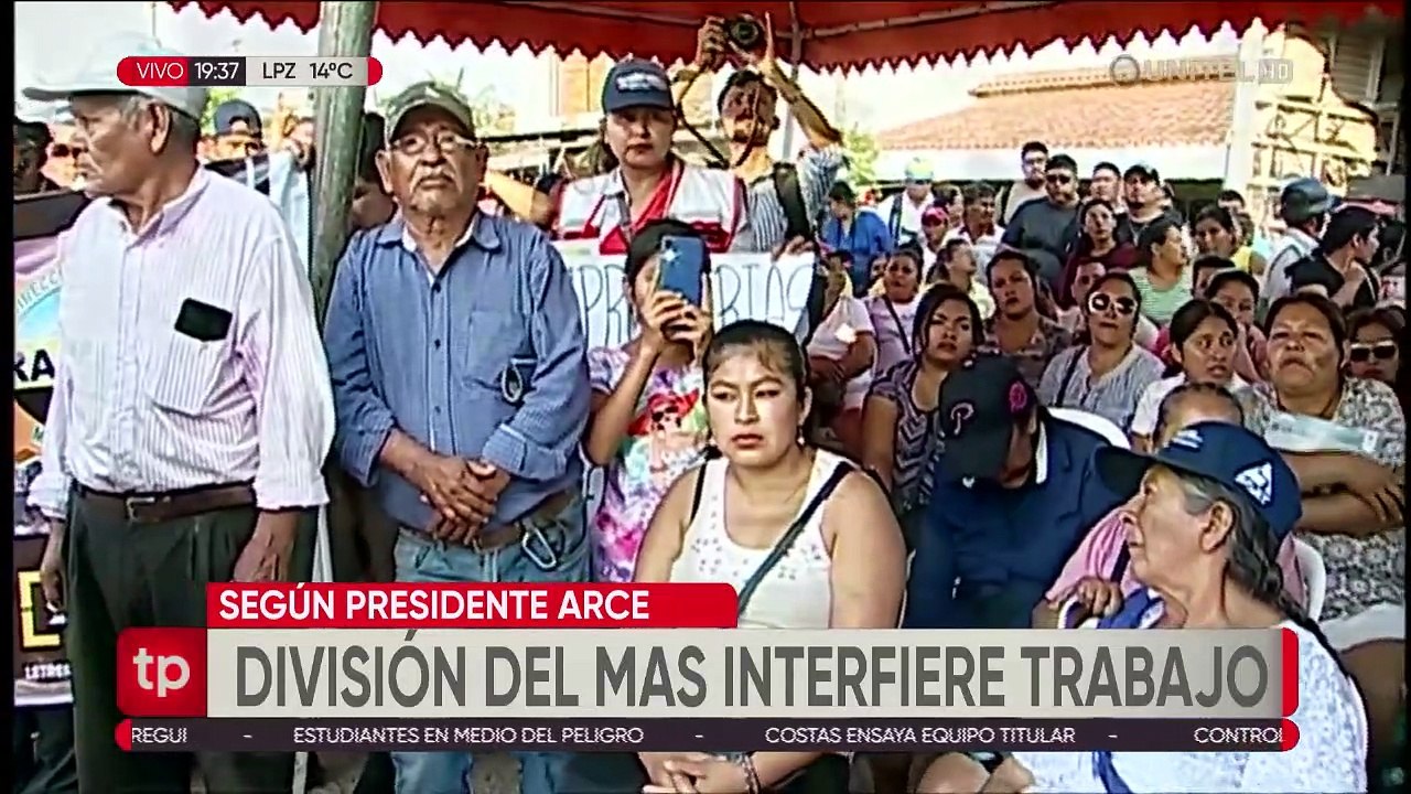 Arce dice que es “muy difícil” tener acuerdos cuando hay división en las organizaciones sociales