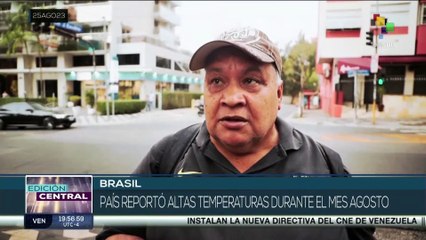 En Brasil se registraron temperaturas extremadamente altas en la etapa invernal