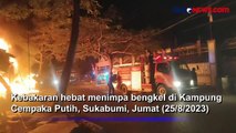 Korsleting Listrik, Bengkel di Palabuhanratu Sukabumi Hangus Terbakar