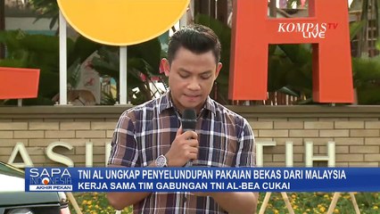 TNI AL Gagalkan Penyelundupan Baju Bekas dari Malaysia