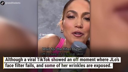 Viral TikTok Shows Off Moment JLo’s Face Filter Fails And Some Of Her Wrinkles Are Exposed