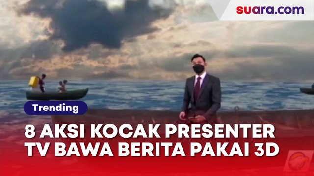 8 Aksi Kocak Presenter TV Bawa Berita Pakai 3D: Hindari Bom Atom, Terbang Ala Top Gun