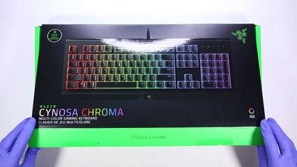 Razer Cynosa Chroma Gaming Keyboard Unboxing + Bonus Box!