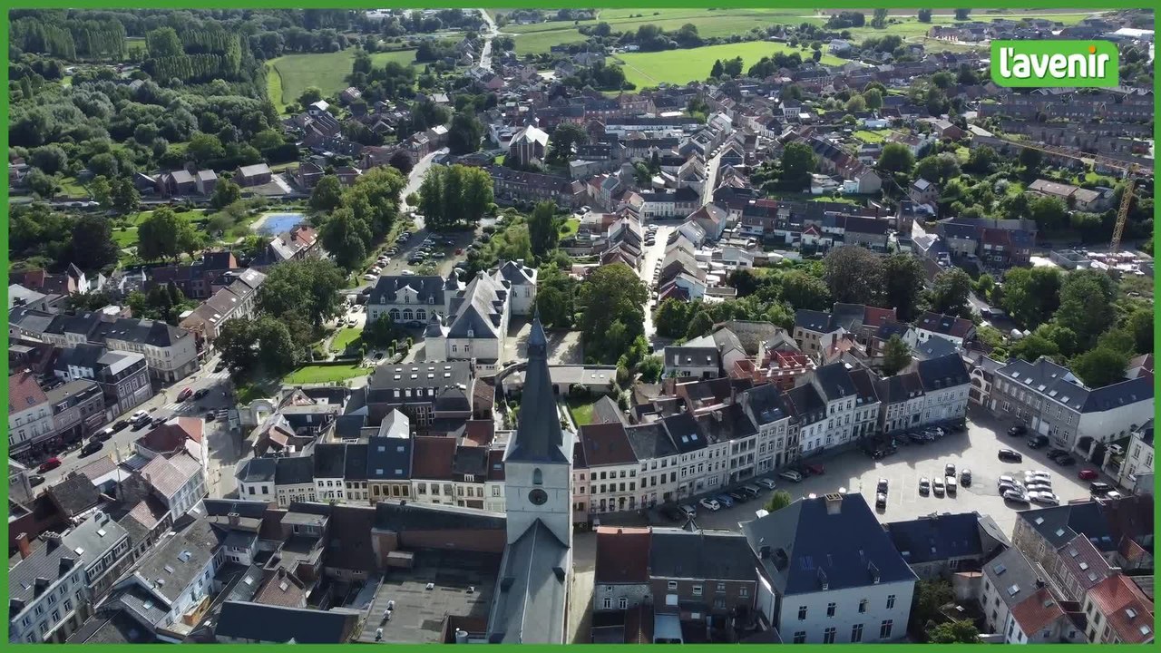 Le Brabant wallon vu du ciel : Jodoigne et ses alentours