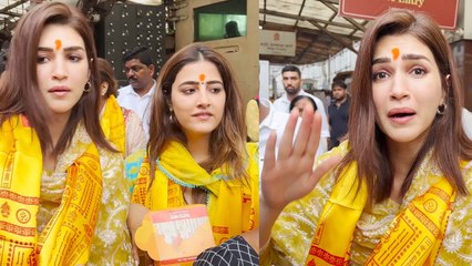 Kriti Sanon ने जीता National Award, Siddhivinayak Temple पहुंची  बप्पा के दर्शन करने, लिया आशीर्वाद!