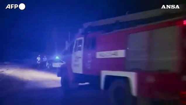 Prigozhin, polizia e media sul luogo dello schianto dell'aereo