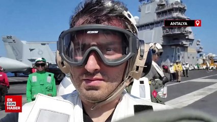 Selçuk Bayraktar, ABD uçak gemisinde tatbikatı izledi