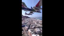 Video mozzafiato: telecamere su aerei acrobatici militari italiani su Bari