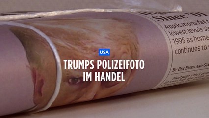 Trumps Polizeifoto: Sensation lässt Kasse klingeln