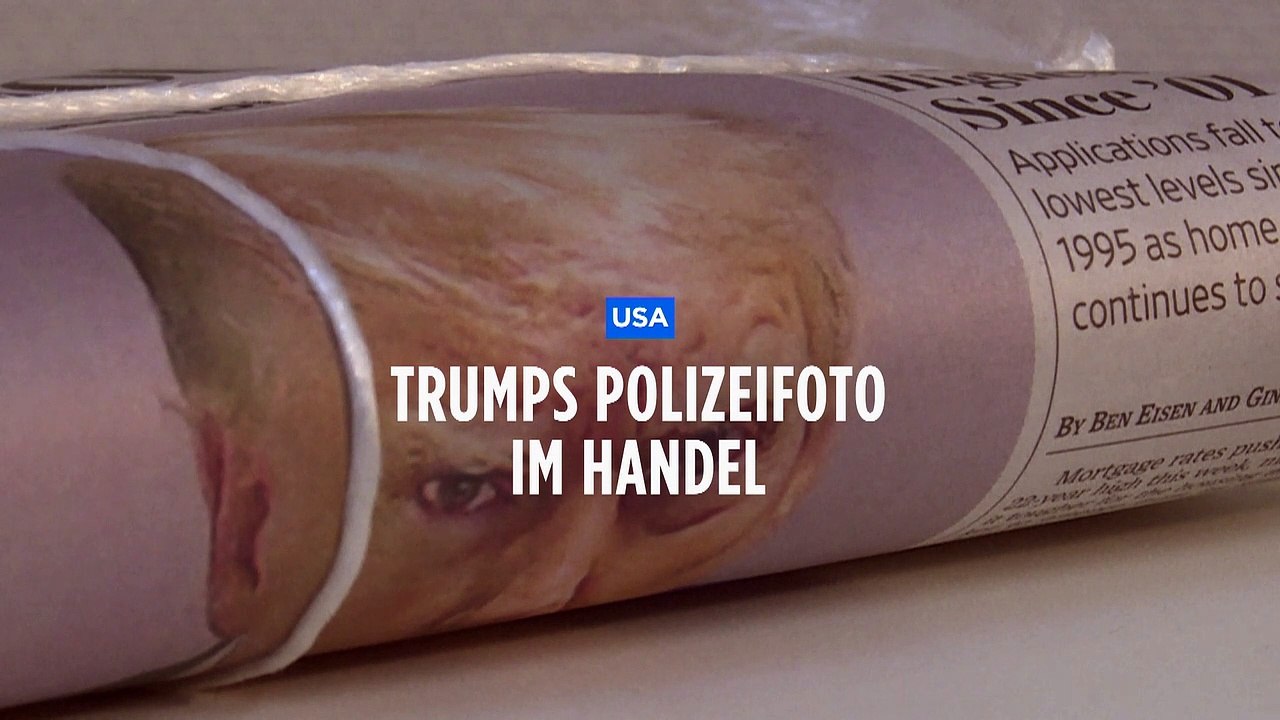Trumps Polizeifoto: Sensation lässt Kasse klingeln