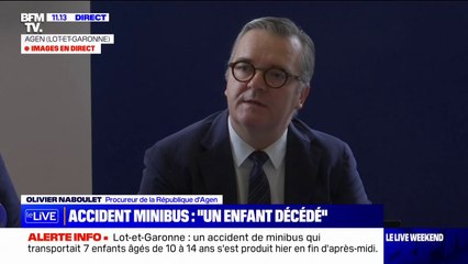 Accident dans le Lot-et-Garonne: "Le mis en cause a été placé en garde à vue", indique le procureur