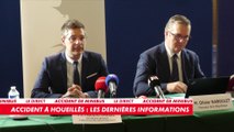 Le secrétaire général de la préfecture et sous-préfet d'Agen et le procureur de la République d'Agen donne les dernières nouvelles sur l'accident en Lot-et-Garonne
