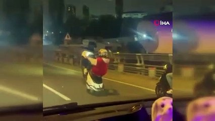 Les motocyclistes sont filmés