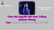 Karaoke Tâm Sự Người Cài Hoa Trắng - Quỳnh Giang