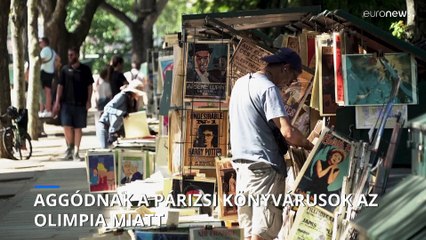 Aggódnak a párizsi könyvárusok az olimpia miatt