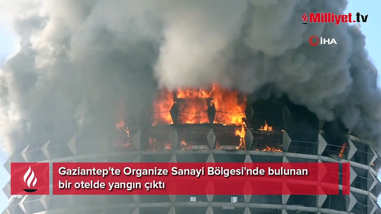 Organize Sanayi Bölgesi'ndeki otelde yangın çıktı