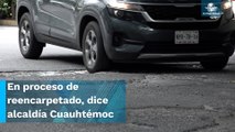 Presentan más calles de la Roma baches y hundimientos