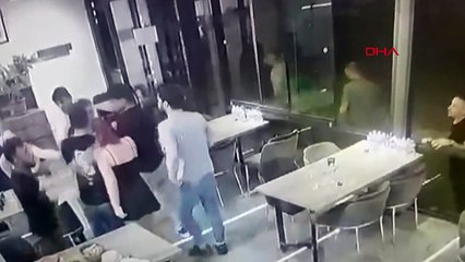 Çerkezköy'de çorbacıda çıkan kavga güvenlik kamerasına yansıdı