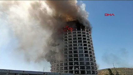 Gaziantep'te Atıl Durumdaki Otelde Yangın Çıktı