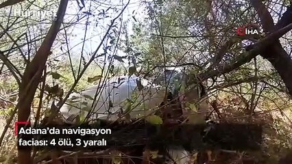 Adana'da feci kaza! Navigasyon yanlış yola yönlendirdi, araç uçuruma düştü