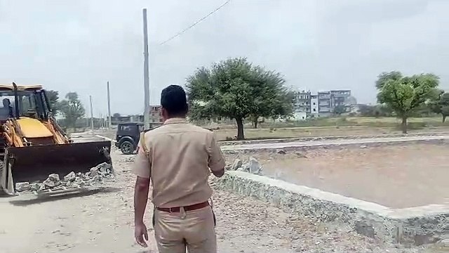 दो अवैध कॉलोनी ध्वस्त