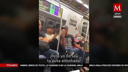 Se desata pelea en el metro de Nueva York