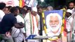 Revanth Reddy and Mallikarjun Kharge Pays Tribute To Gaddar _ Congress Sabha in Chevella _ V6 News