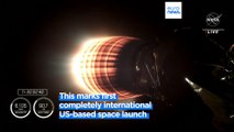 Space X flies four new astronauts to the International Space Station