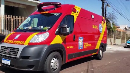 Idosa tem suspeita de fratura ao cair no banheiro de casa