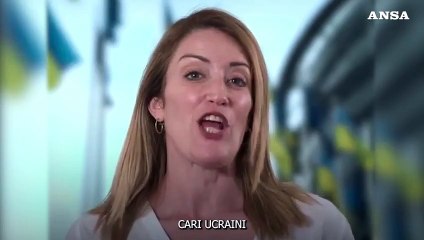 Ucraina, gli auguri di Metsola nella Giornata dell'indipendenza