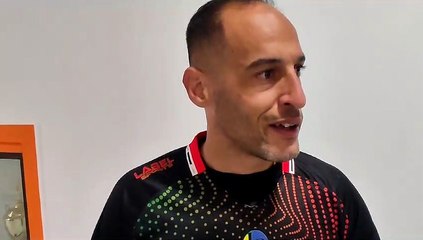 Réaction de Grégory Pausé, le gardien de but de la sélection de La Réunion, auteur de plusieurs parades décisives dans le match