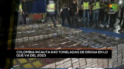 Télécharger la video: teleSUR Noticias 11:30 26-08: Colombia: Decomisan 640 toneladas de drogas en lo que va del 2023