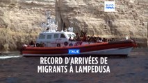 Plus de 3 000 migrants et réfugiés ont débarqué sur l'île de Lampedusa en 24h