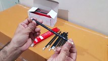 Unboxing and Review of Faber-Castell Black Matt Eraser Tip Pencils for students