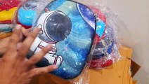 Unboxing and Review of Children’s Cute Shiny 3D Cartoon Printed Hard Shell Mini Backpack Fancy Western Eggshell foreign styled Kindergarten School Bag Multi-Purpose Baby Bag