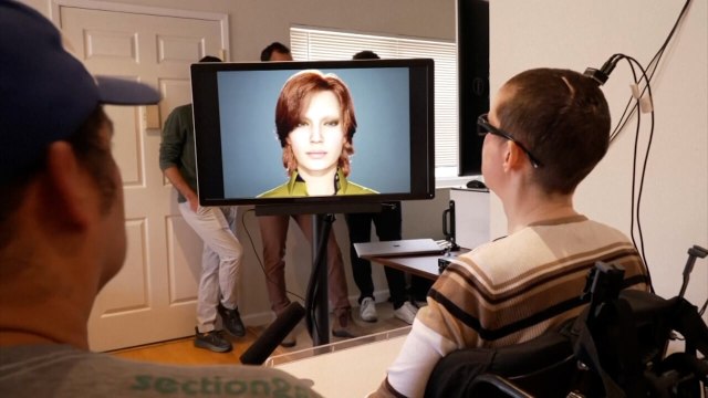 Nearly 20 years after a stroke, a paralyzed woman is able to speak again—simply by thinking—thanks to A.I.