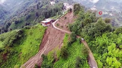 Rize'deki şiddetli yağışların bilançosu belli oldu