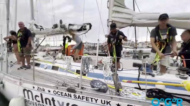Ocean Globe Race 2023 / Ocean Globe Around the world Race Sayula Entry Explorer leaving LSO Marina heading to the UK Start