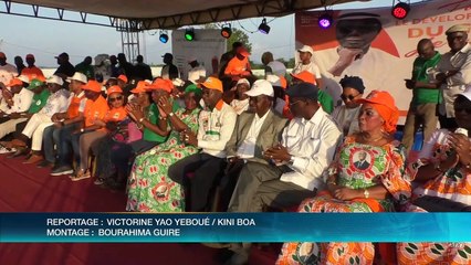 Djédjé Bagnon du RHDP et Dano Djédjé du PPA-CI en campagne pour les régionales 2023 dans le Gôh