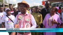 Ibrahim Lokpo, N'Guessan Kouamé et Léa Koné en campagne à Saioua pour les élections municipales 2023
