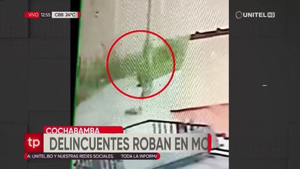 Buscan a sujetos que arrebataron Bs 10 mil a una mujer de la tercera edad en Cochabamba