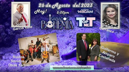 Sábados de Bohemia 26 de agosto 2023