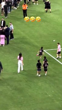 Viral: Antonela Roccuzzo confundió a Messi con otra figura del Inter Miami y casi le da un beso