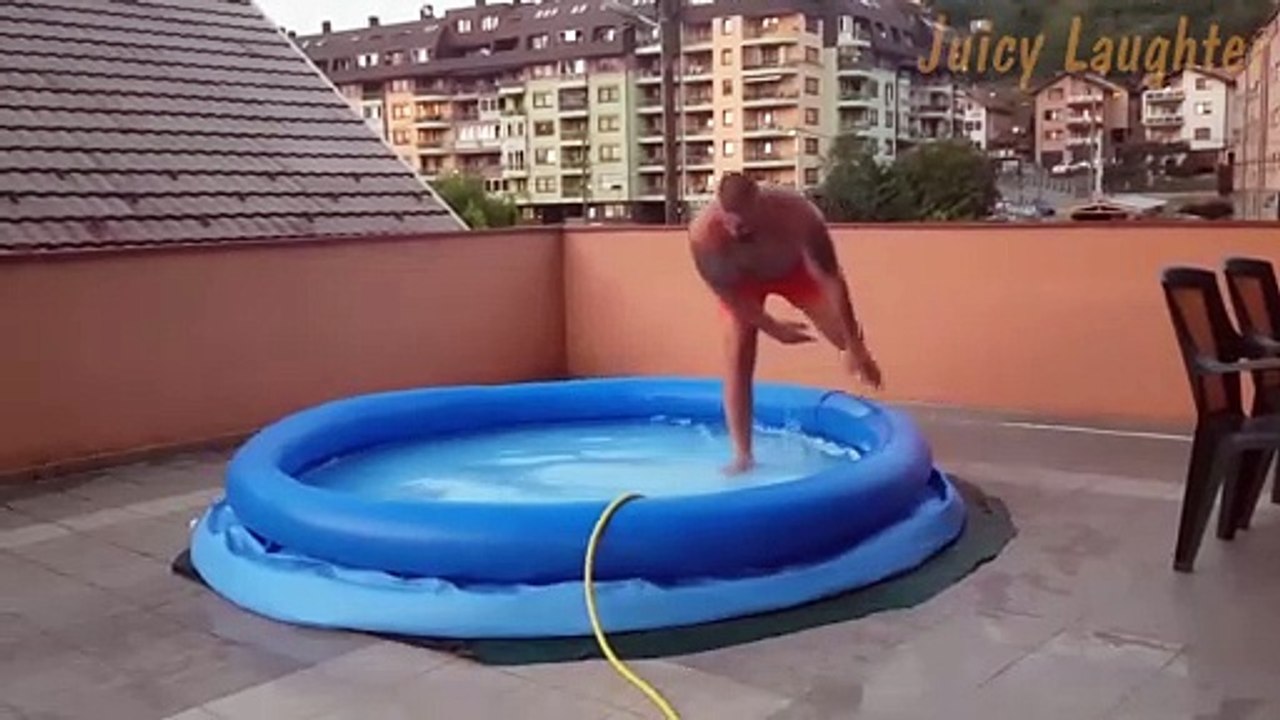 Inflatable Mattress Mishap: Man's Hilarious Tumble Leaves Us in Stitches! 