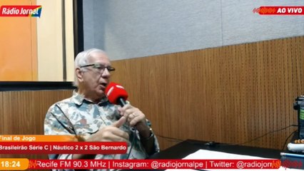 'ERA UM JOGO IMPORTANTE, O JOGO DO ANO', comenta RALPH DE CARVALHO sobre partida do NÁUTICO